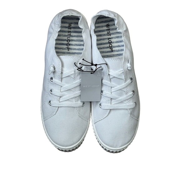 West Loop Shoes - West Loop Women's Lace Up Sneakers Walking Shoes Size M 7/8 Memory Foam New